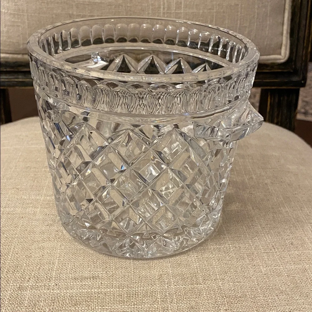 Vintage Crystal Glass Ice Bucket